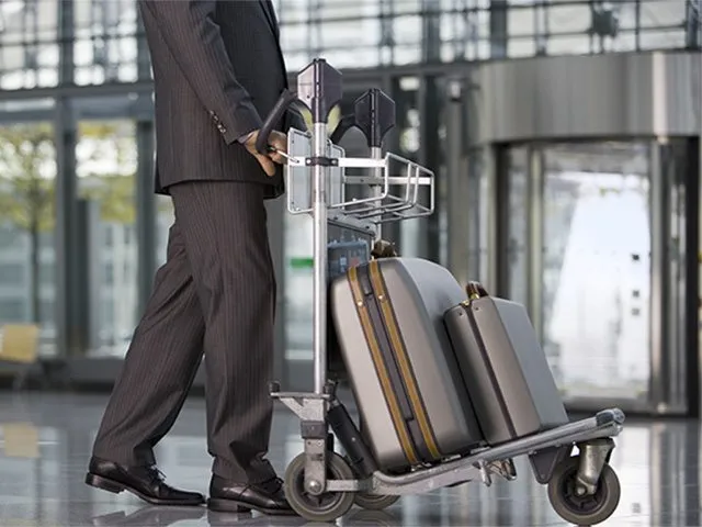 Chauffeur at airport with luggage assistance