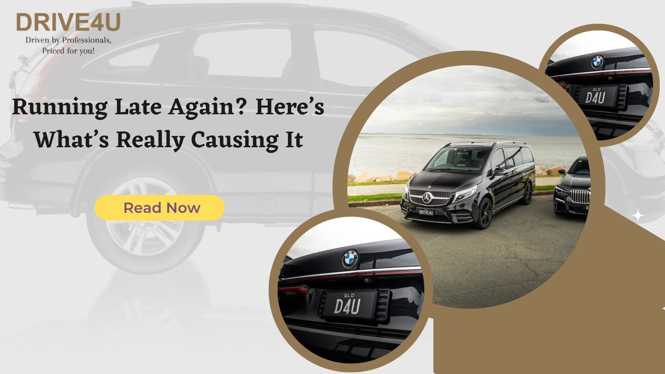 Chauffeur opening car door for a client in a city setting