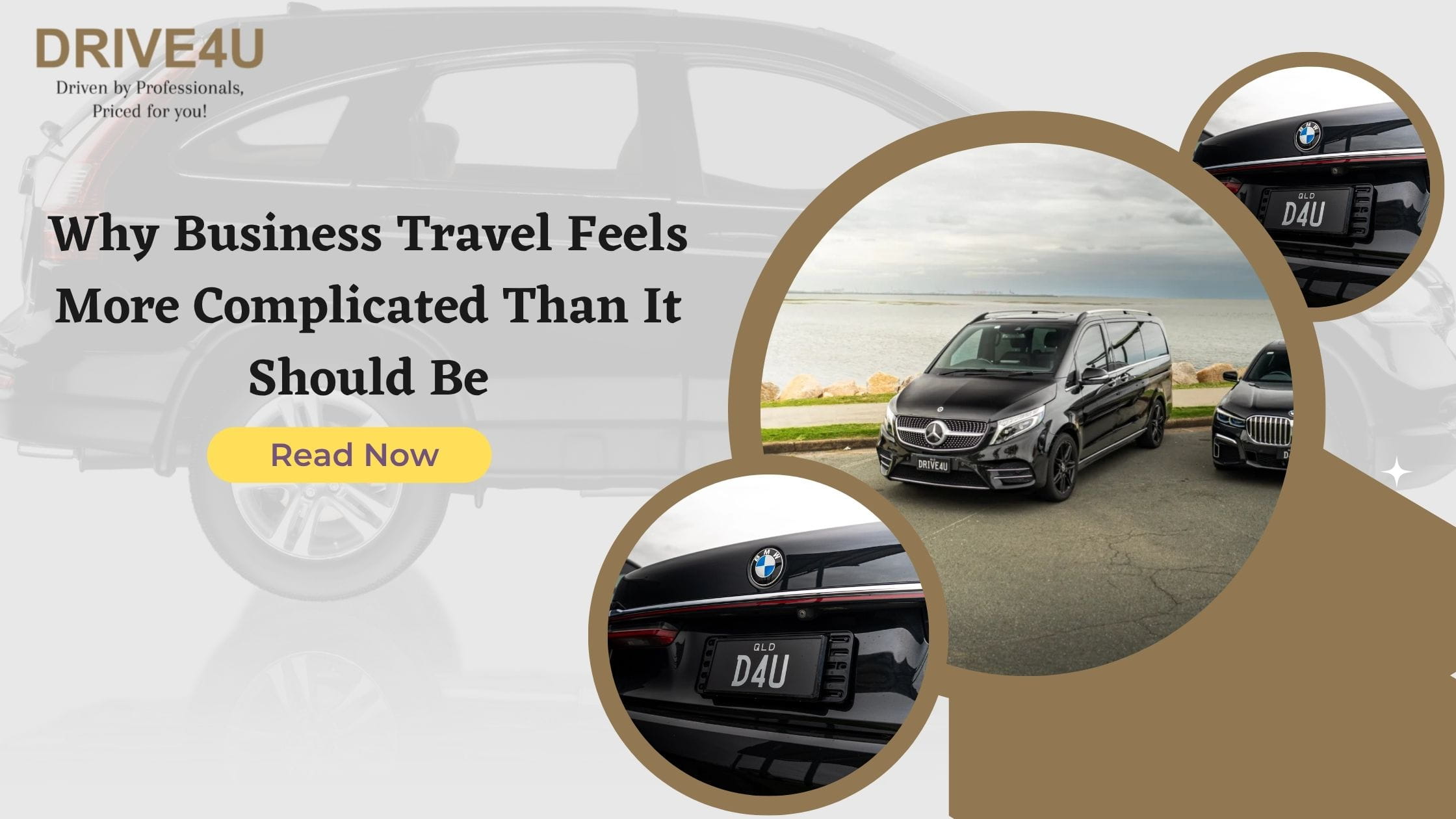 Business traveler working on a laptop in a comfortable car during a smooth city journey
